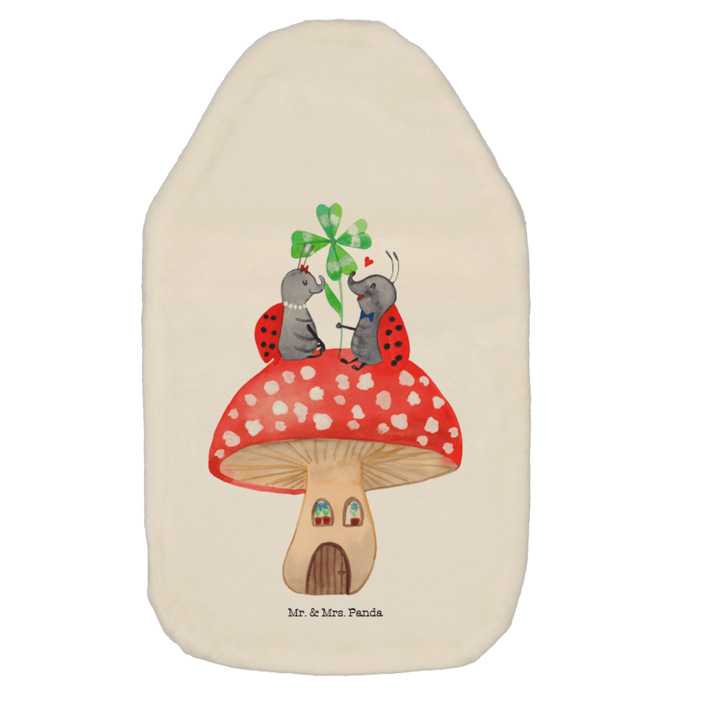 Wärmflasche Marienkäfer Paar Fliegenpilz Wärmekissen, Kinderwärmflasche, Körnerkissen, Wärmflaschenbezug, Wärmflasche mit Bezug, Tiermotive, Gute Laune, lustige Sprüche, Tiere, Haus, Wohnung, zuhause, Fliegenpilz, Marienkäfer, Fleigenpilzhaus