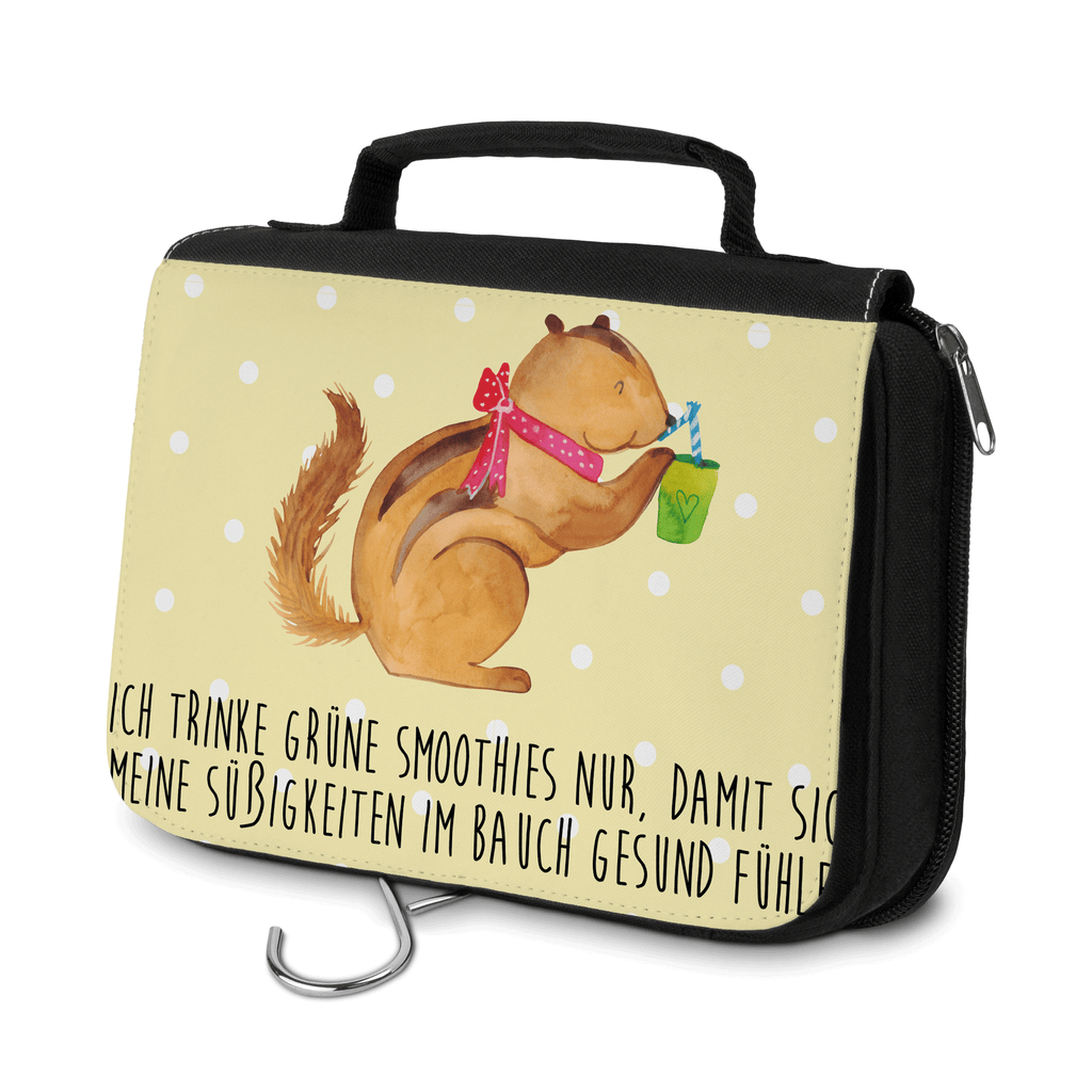 Kulturbeutel Eichhörnchen Smoothie Kulturbeutel, Zum Aufhängen, Waschtasche, Kosmetiktasche, Damen, Herren, Aufbewahrungstasche, Schminktasche, Kosmetikbeutel, Organizer, Kulturtasche, Schminkutensil, Tiermotive, Gute Laune, lustige Sprüche, Tiere, Green Smoothies, Diät, Abnehmen, Streifenhörnchen, Eichhörnchen