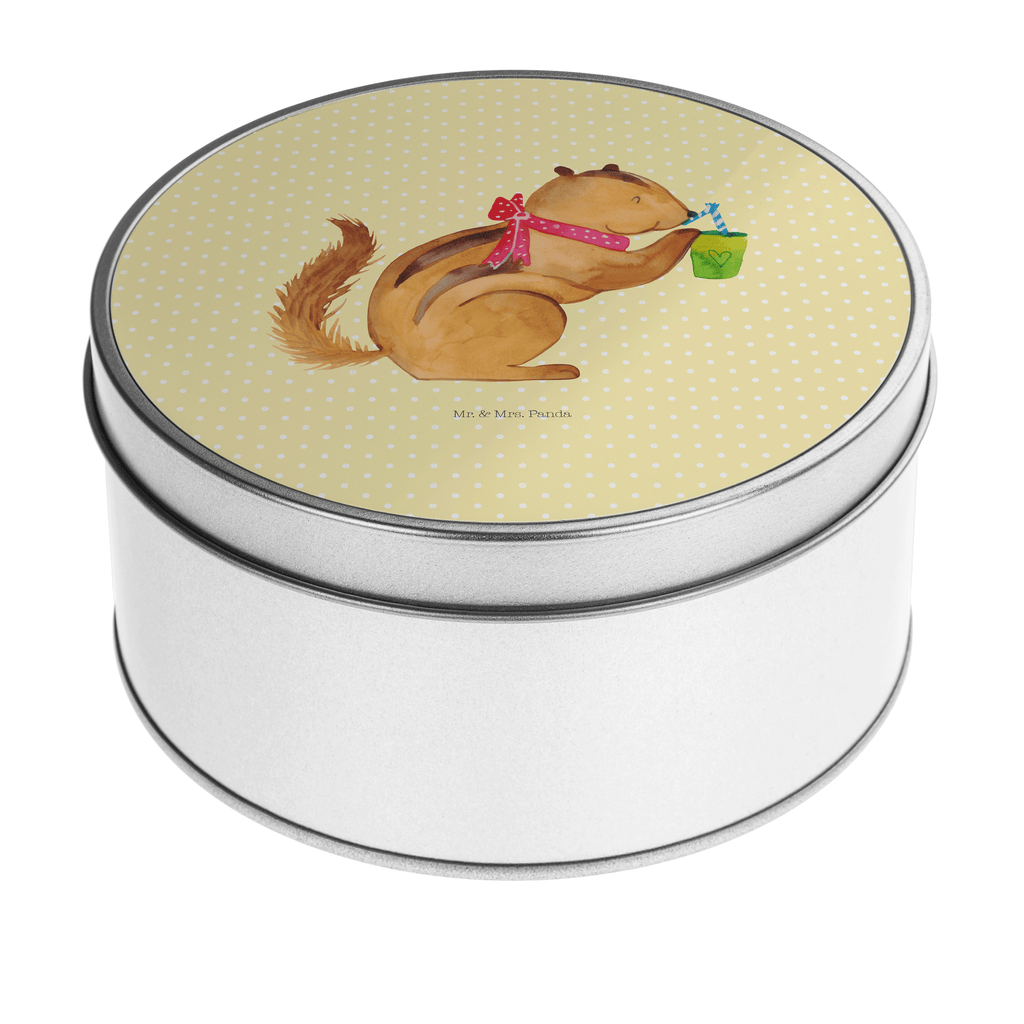 Blechdose rund Eichhörnchen Smoothie Metalldose, Keksdose, Dose, Vorratsdose, Geschenkbox, Tiermotive, Gute Laune, lustige Sprüche, Tiere, Green Smoothies, Diät, Abnehmen, Streifenhörnchen, Eichhörnchen
