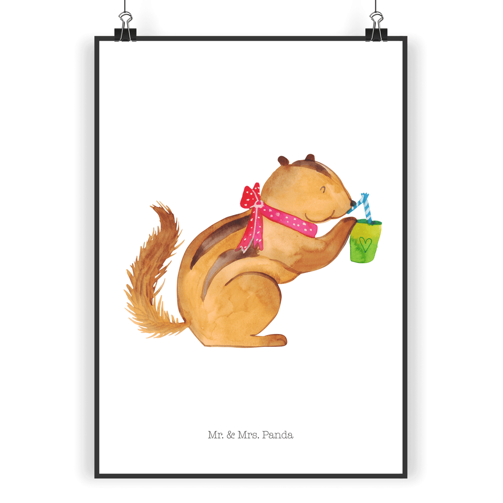 Poster Eichhörnchen Smoothie Poster, Wandposter, Bild, Wanddeko, Küchenposter, Kinderposter, Wanddeko Bild, Raumdekoration, Wanddekoration, Handgemaltes Poster, Mr. & Mrs. Panda Poster, Designposter, Kunstdruck, Posterdruck, Tiermotive, Gute Laune, lustige Sprüche, Tiere, Green Smoothies, Diät, Abnehmen, Streifenhörnchen, Eichhörnchen