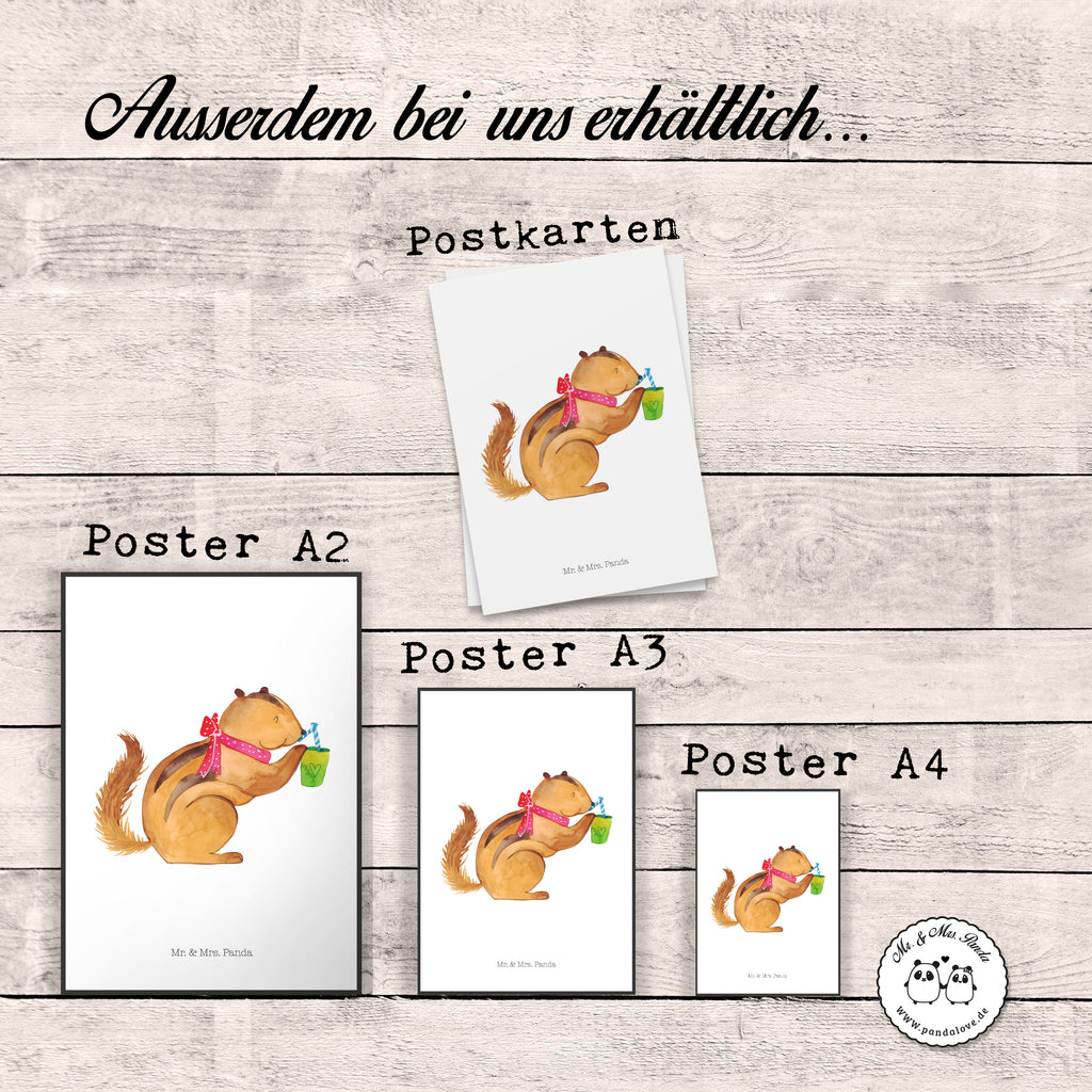Poster Eichhörnchen Smoothie Poster, Wandposter, Bild, Wanddeko, Küchenposter, Kinderposter, Wanddeko Bild, Raumdekoration, Wanddekoration, Handgemaltes Poster, Mr. & Mrs. Panda Poster, Designposter, Kunstdruck, Posterdruck, Tiermotive, Gute Laune, lustige Sprüche, Tiere, Green Smoothies, Diät, Abnehmen, Streifenhörnchen, Eichhörnchen