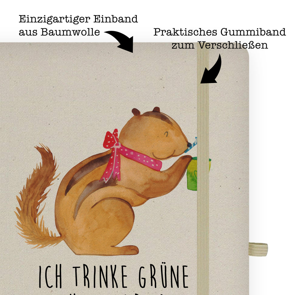 DIN A5 Baumwoll Notizbuch Eichhörnchen Smoothie Notizen, Eintragebuch, Tagebuch, Notizblock, Adressbuch, Journal, Kladde, Skizzenbuch, Notizheft, Schreibbuch, Schreibheft, Tiermotive, Gute Laune, lustige Sprüche, Tiere, Green Smoothies, Diät, Abnehmen, Streifenhörnchen, Eichhörnchen