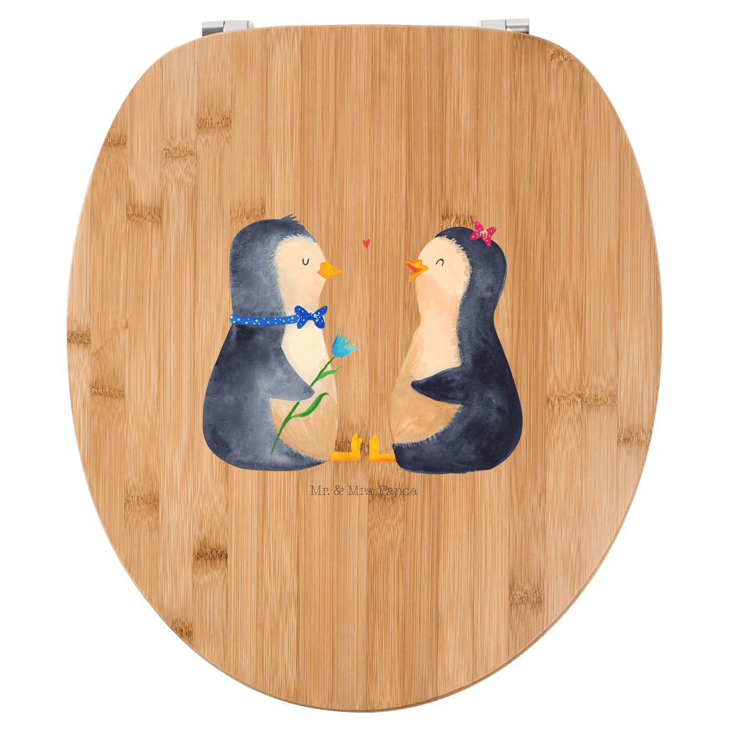 Motiv WC Sitz Pinguin Pärchen Klobrille, Klodeckel, Toilettendeckel, WC-Sitz, Toilette, Pinguin, Pinguine, Liebe, Liebespaar, Liebesbeweis, Liebesgeschenk, Verlobung, Jahrestag, Hochzeitstag, Hochzeit, Hochzeitsgeschenk, große Liebe, Traumpaar