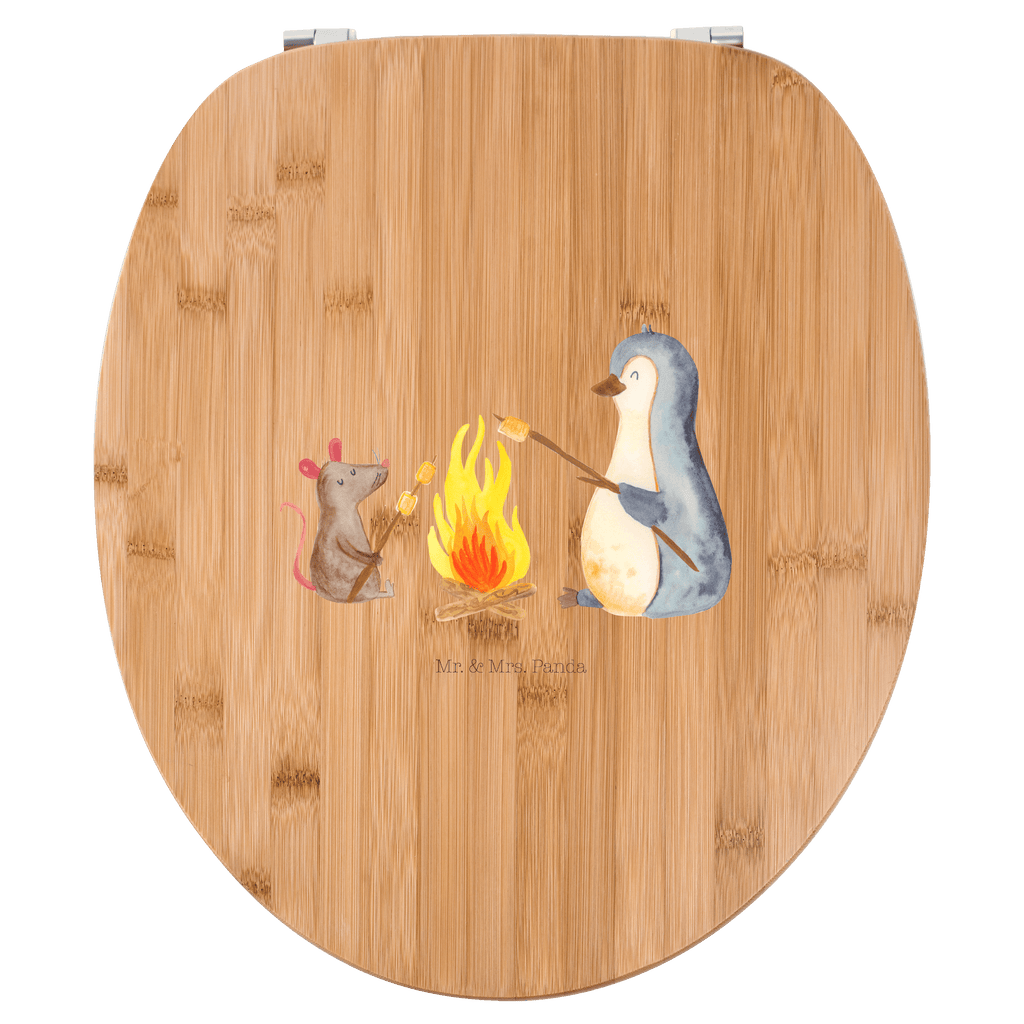 Motiv WC Sitz Pinguin Lagerfeuer Klobrille, Klodeckel, Toilettendeckel, WC-Sitz, Toilette, Pinguin, Maus, Pinguine, Lagerfeuer, Leben, Arbeit, Job, Motivation, Büro, Büroalltag, Lebensspruch, Lebensmotivation, Neustart, Liebe, grillen, Feuer, Marshmallows