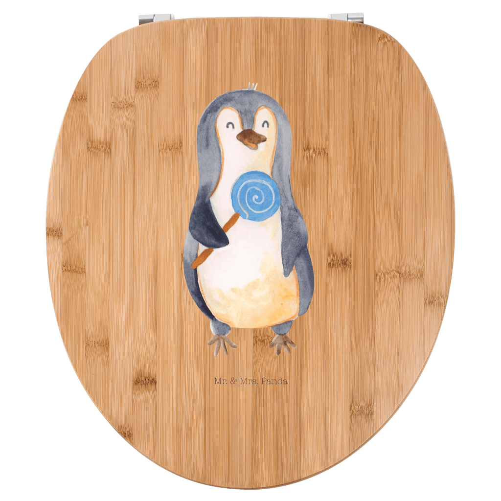 Motiv WC Sitz Pinguin Lolli Klobrille, Klodeckel, Toilettendeckel, WC-Sitz, Toilette, Pinguin, Pinguine, Lolli, Süßigkeiten, Blödsinn, Spruch, Rebell, Gauner, Ganove, Rabauke