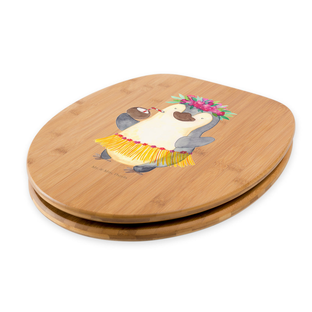 Motiv WC Sitz Pinguin Kokosnuss Klobrille, Klodeckel, Toilettendeckel, WC-Sitz, Toilette, Pinguin, Aloha, Hawaii, Urlaub, Kokosnuss, Pinguine