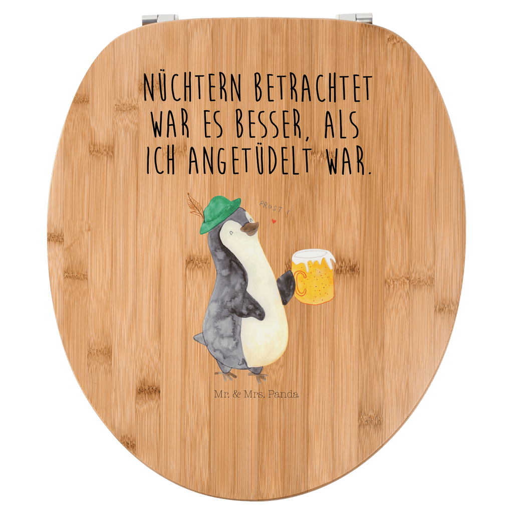 Motiv WC Sitz Pinguin Bier Klobrille, Klodeckel, Toilettendeckel, WC-Sitz, Toilette, Pinguin, Pinguine, Bier, Oktoberfest