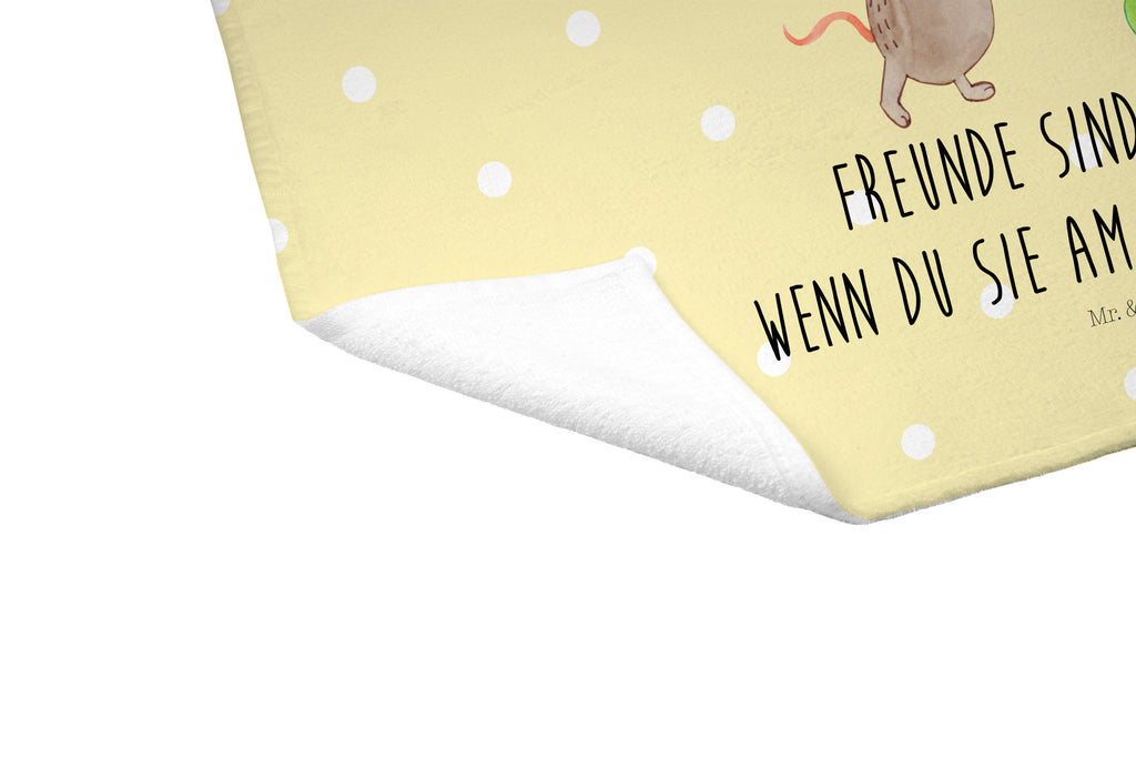 Gäste Handtuch Schildkröte & Maus Gästetuch, Reisehandtuch, Sport Handtuch, Frottier, Kinder Handtuch, Schildkröte, Maus, Freunde, Freundinnen, beste Freunde, beste Freundinnen