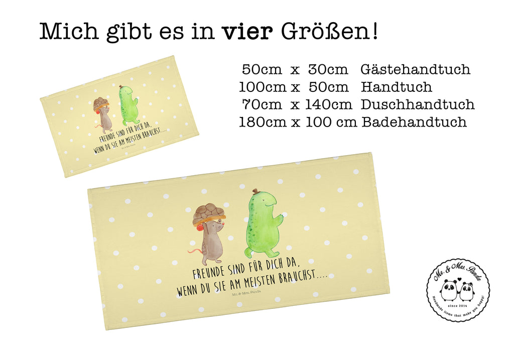 Gäste Handtuch Schildkröte & Maus Gästetuch, Reisehandtuch, Sport Handtuch, Frottier, Kinder Handtuch, Schildkröte, Maus, Freunde, Freundinnen, beste Freunde, beste Freundinnen