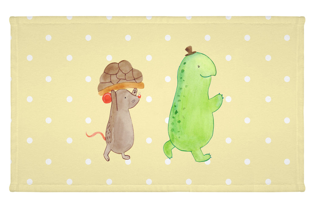 Gäste Handtuch Schildkröte & Maus Gästetuch, Reisehandtuch, Sport Handtuch, Frottier, Kinder Handtuch, Schildkröte, Maus, Freunde, Freundinnen, beste Freunde, beste Freundinnen