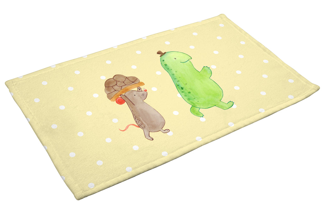 Gäste Handtuch Schildkröte & Maus Gästetuch, Reisehandtuch, Sport Handtuch, Frottier, Kinder Handtuch, Schildkröte, Maus, Freunde, Freundinnen, beste Freunde, beste Freundinnen