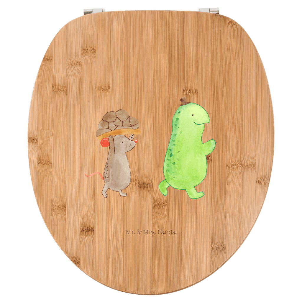 Motiv WC Sitz Schildkröte & Maus Klobrille, Klodeckel, Toilettendeckel, WC-Sitz, Toilette, Schildkröte, Maus, Freunde, Freundinnen, beste Freunde, beste Freundinnen