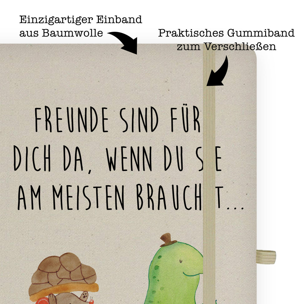 DIN A5 Baumwoll Notizbuch Schildkröte & Maus Notizen, Eintragebuch, Tagebuch, Notizblock, Adressbuch, Journal, Kladde, Skizzenbuch, Notizheft, Schreibbuch, Schreibheft, Schildkröte, Maus, Freunde, Freundinnen, beste Freunde, beste Freundinnen