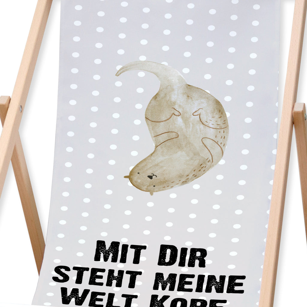 Gartenliege Otter kopfüber Sonnenliege, Strandliege, Liege, Liegestuhl, Gartenliege, Gartenstuhl, Otter, Fischotter, Seeotter, Otter Seeotter See Otter