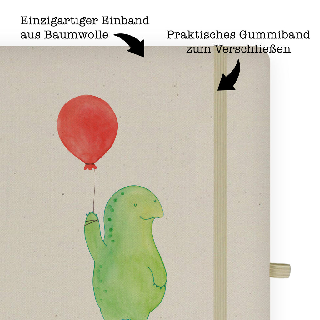 DIN A5 Baumwoll Notizbuch Schildkröte Luftballon Notizen, Eintragebuch, Tagebuch, Notizblock, Adressbuch, Journal, Kladde, Skizzenbuch, Notizheft, Schreibbuch, Schreibheft, Schildkröte, Schildkröten, Mutausbruch, Motivation, Motivationsspruch