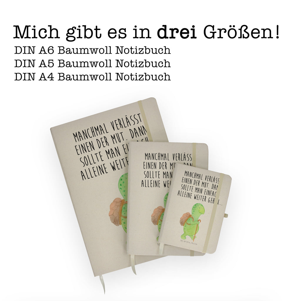 DIN A6 Baumwoll Notizbuch Schildkröte Wanderer Notizen, Eintragebuch, Tagebuch, Notizblock, Adressbuch, Journal, Kladde, Skizzenbuch, Notizheft, Schreibbuch, Schreibheft, Schildkröte, Schildkröten, Motivation, Motivationsspruch, Motivationssprüche, Neuanfang