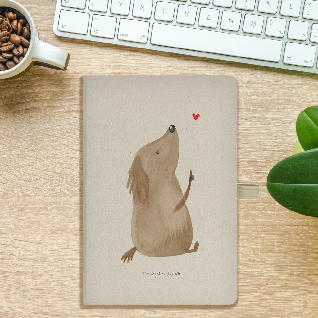 DIN A5 Baumwoll Notizbuch Hund Liebe Notizen, Eintragebuch, Tagebuch, Notizblock, Adressbuch, Journal, Kladde, Skizzenbuch, Notizheft, Schreibbuch, Schreibheft, Hund, Hundemotiv, Haustier, Hunderasse, Tierliebhaber, Hundebesitzer, Sprüche, Liebe, Hundeglück, Hundeliebe, Hunde, Frauchen