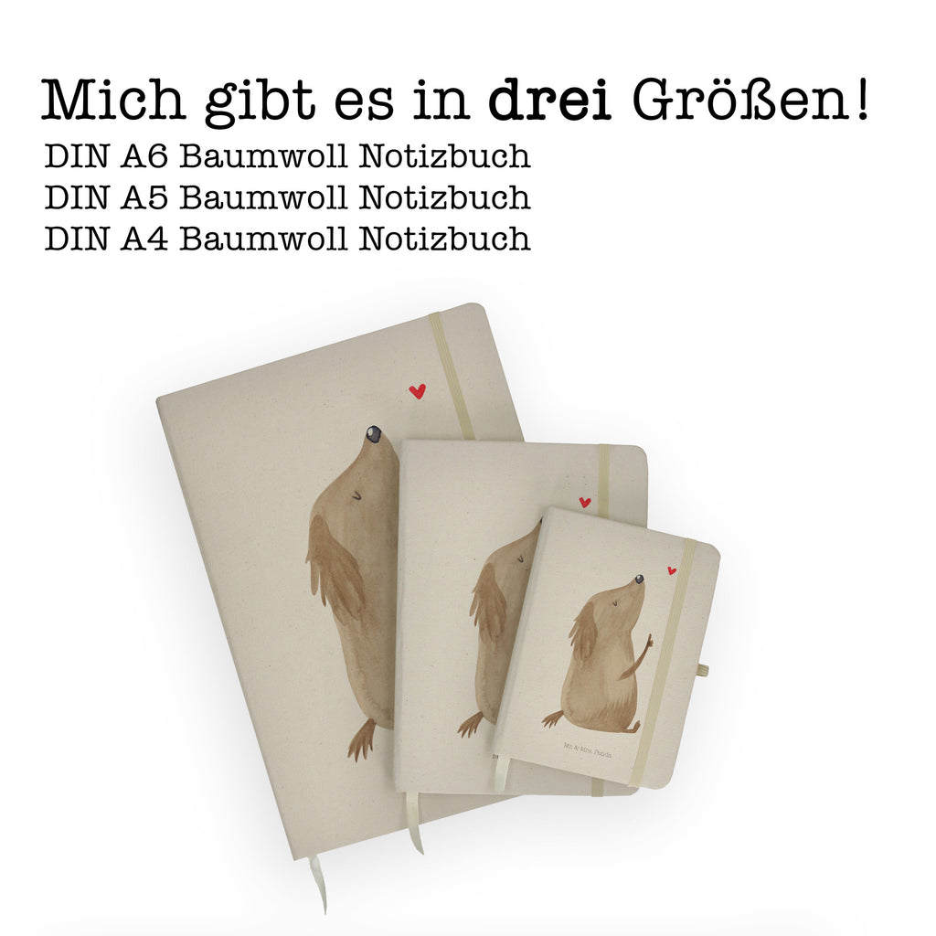 DIN A5 Baumwoll Notizbuch Hund Liebe Notizen, Eintragebuch, Tagebuch, Notizblock, Adressbuch, Journal, Kladde, Skizzenbuch, Notizheft, Schreibbuch, Schreibheft, Hund, Hundemotiv, Haustier, Hunderasse, Tierliebhaber, Hundebesitzer, Sprüche, Liebe, Hundeglück, Hundeliebe, Hunde, Frauchen