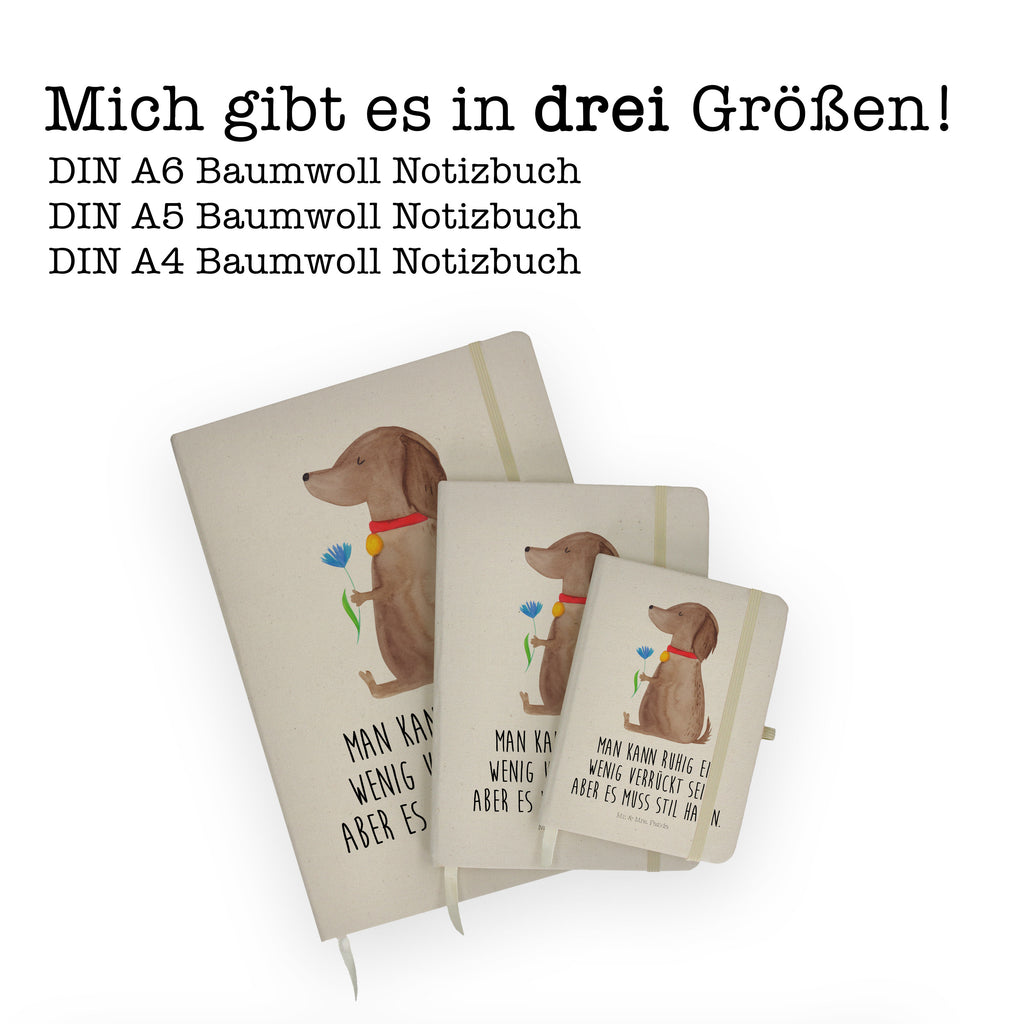 DIN A4 Baumwoll Notizbuch Hund Blume Notizen, Eintragebuch, Tagebuch, Notizblock, Adressbuch, Journal, Kladde, Skizzenbuch, Notizheft, Schreibbuch, Schreibheft, Hund, Hundemotiv, Haustier, Hunderasse, Tierliebhaber, Hundebesitzer, Sprüche, Hunde, Frauchen, Hundeliebe