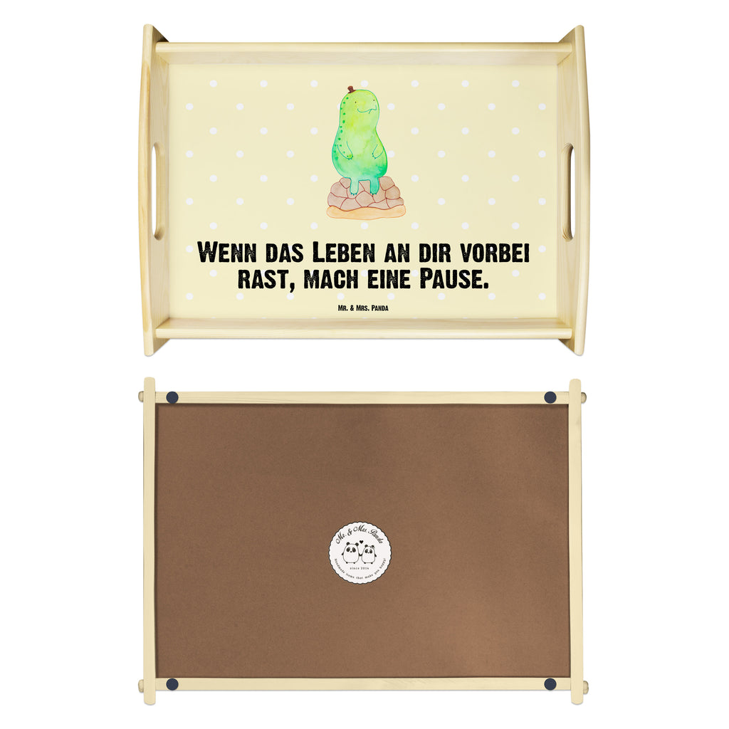 Serviertablett Schildkröte pausiert Tablett, Holztablett, Küchentablett, Dekotablett, Frühstückstablett, Schildkröte, Achtsamkeit, Entschleunigen, achtsam