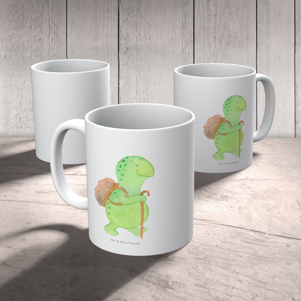 Tasse Schildkröte Wanderer Schildkröte, Schildkröten, Motivation, Motivationsspruch, Motivationssprüche, Neuanfang Becher, Kaffeetasse, Kaffeebecher, Tee, Frühstück, Büro  Schildkröte
