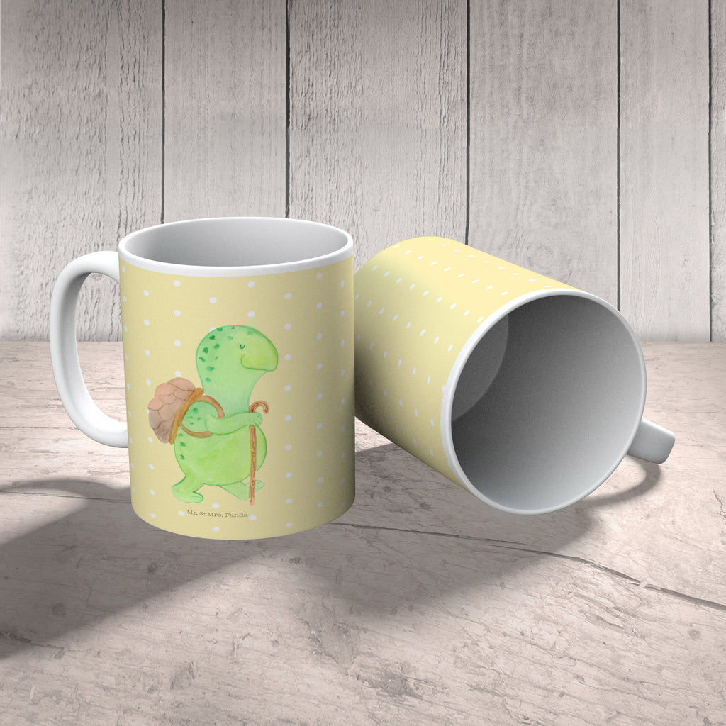 Tasse Schildkröte Wanderer Schildkröte, Schildkröten, Motivation, Motivationsspruch, Motivationssprüche, Neuanfang Becher, Kaffeetasse, Kaffeebecher, Tee, Frühstück, Büro  Schildkröte