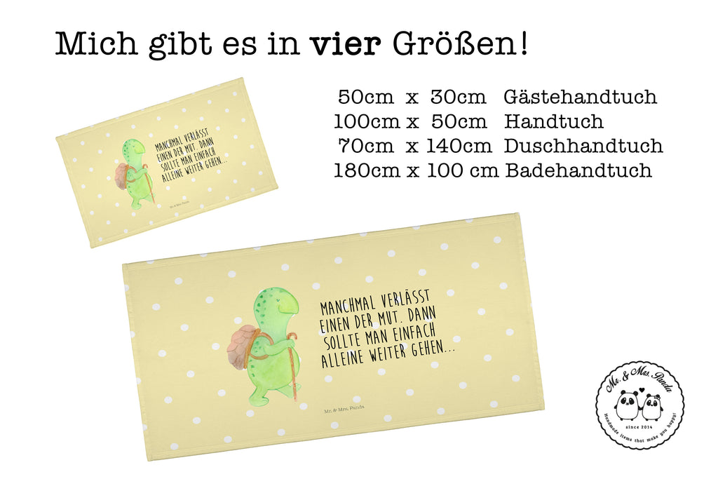 Gäste Handtuch Schildkröte Wanderer Gästetuch, Reisehandtuch, Sport Handtuch, Frottier, Kinder Handtuch, Schildkröte, Schildkröten, Motivation, Motivationsspruch, Motivationssprüche, Neuanfang