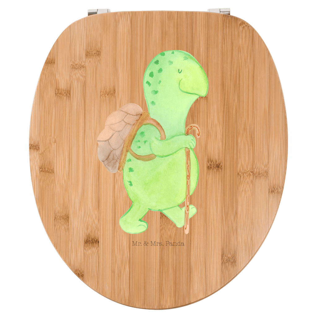 Motiv WC Sitz Schildkröte Wanderer Klobrille, Klodeckel, Toilettendeckel, WC-Sitz, Toilette, Schildkröte, Schildkröten, Motivation, Motivationsspruch, Motivationssprüche, Neuanfang