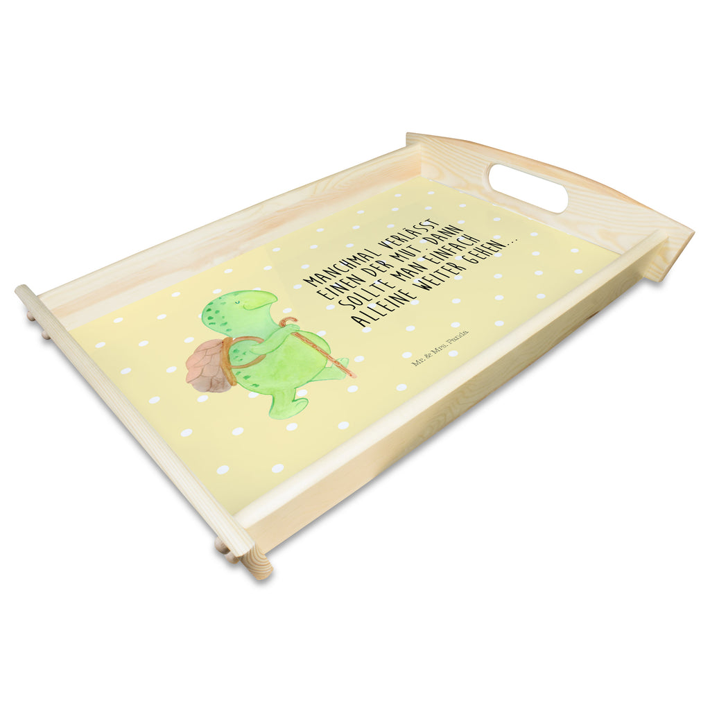 Serviertablett Schildkröte Wanderer Tablett, Holztablett, Küchentablett, Dekotablett, Frühstückstablett, Schildkröte, Schildkröten, Motivation, Motivationsspruch, Motivationssprüche, Neuanfang