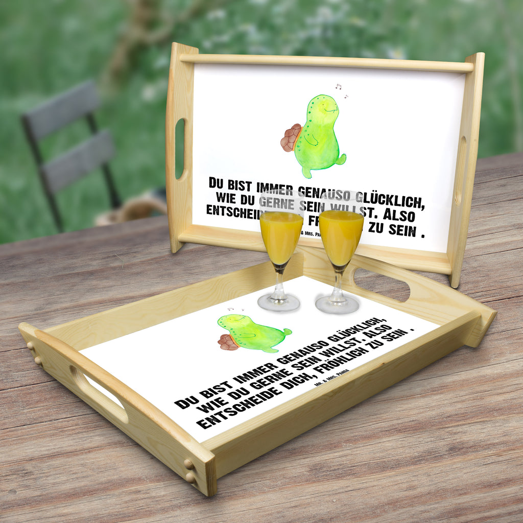 Serviertablett Schildkröte pfeift Tablett, Holztablett, Küchentablett, Dekotablett, Frühstückstablett, Schildkröte, Schildi, Schildkröten, fröhlich, Glück, Motivation, Lebensfreude, Depression, Trennung, Neuanfang
