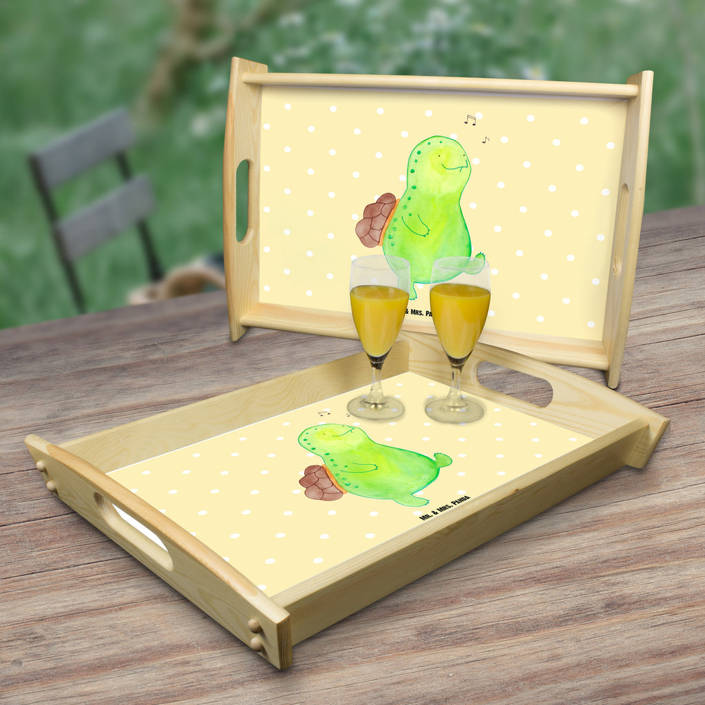 Serviertablett Schildkröte pfeift Tablett, Holztablett, Küchentablett, Dekotablett, Frühstückstablett, Schildkröte, Schildi, Schildkröten, fröhlich, Glück, Motivation, Lebensfreude, Depression, Trennung, Neuanfang