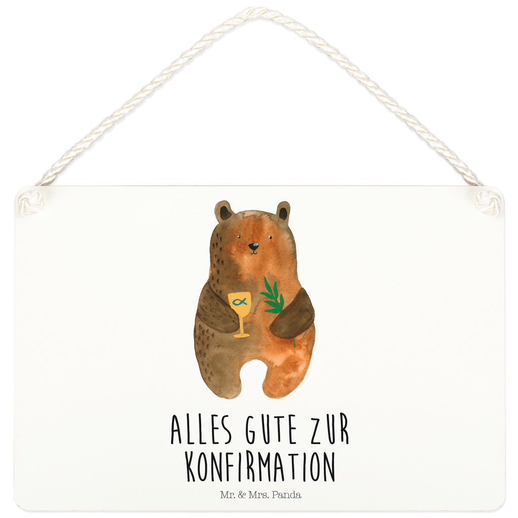 Deko Schild Konfirmation-Bär Konfirmation, Kirche, evangelisch, Gottesdienst Dekoschild, Deko Schild, Schild, Tür Schild, Türschild, Holzschild, Wandschild, Wanddeko  Bär, Teddy, Teddybär