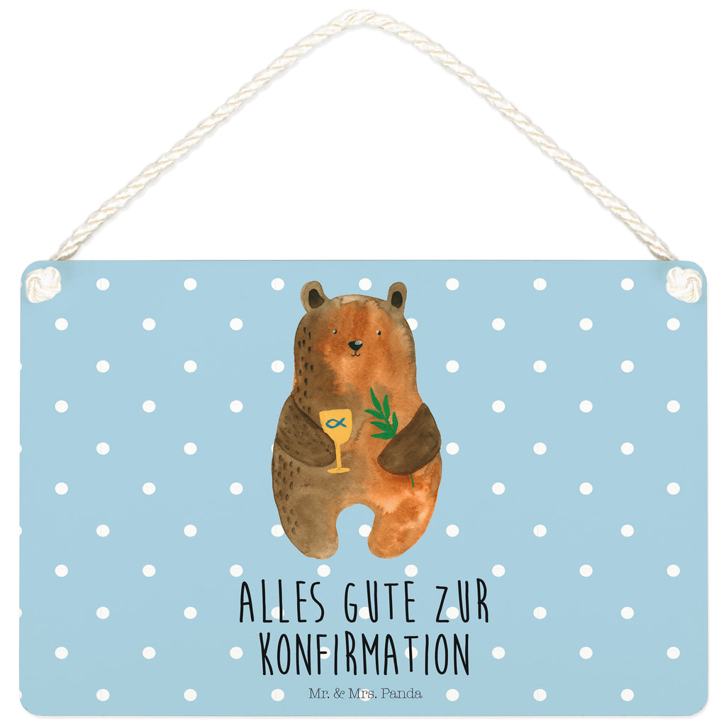 Deko Schild Konfirmation-Bär Konfirmation, Kirche, evangelisch, Gottesdienst Dekoschild, Deko Schild, Schild, Tür Schild, Türschild, Holzschild, Wandschild, Wanddeko  Bär, Teddy, Teddybär