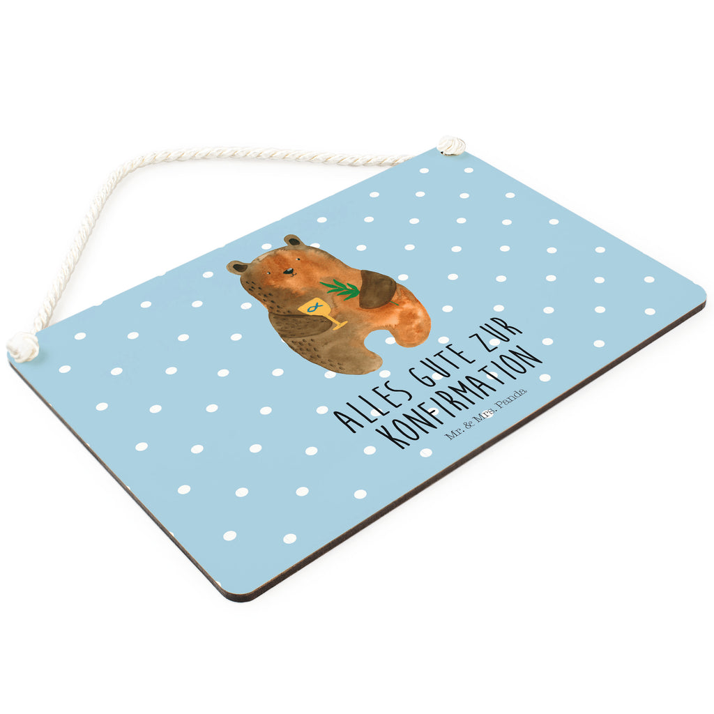 Deko Schild Konfirmation-Bär Konfirmation, Kirche, evangelisch, Gottesdienst Dekoschild, Deko Schild, Schild, Tür Schild, Türschild, Holzschild, Wandschild, Wanddeko  Bär, Teddy, Teddybär