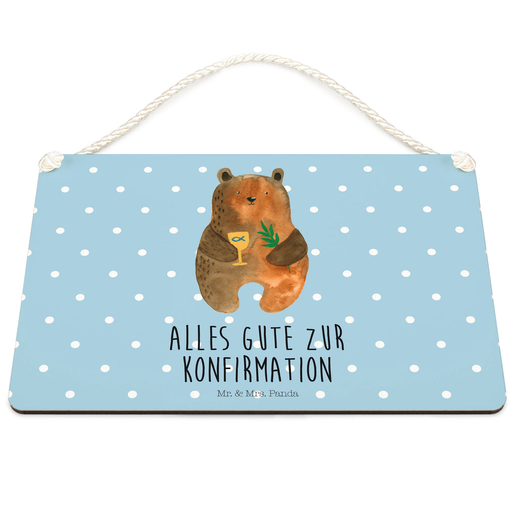 Deko Schild Konfirmation-Bär Konfirmation, Kirche, evangelisch, Gottesdienst Dekoschild, Deko Schild, Schild, Tür Schild, Türschild, Holzschild, Wandschild, Wanddeko  Bär, Teddy, Teddybär