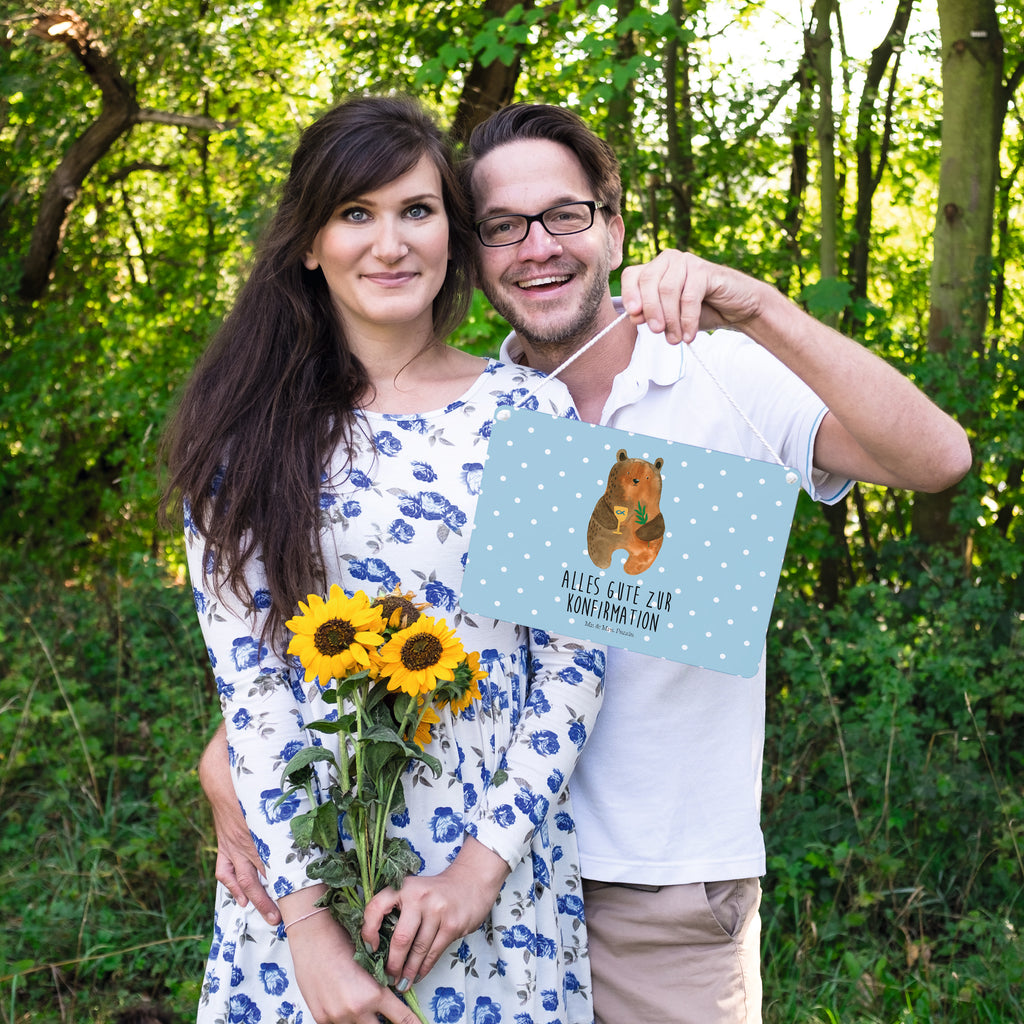Deko Schild Konfirmation-Bär Konfirmation, Kirche, evangelisch, Gottesdienst Dekoschild, Deko Schild, Schild, Tür Schild, Türschild, Holzschild, Wandschild, Wanddeko  Bär, Teddy, Teddybär