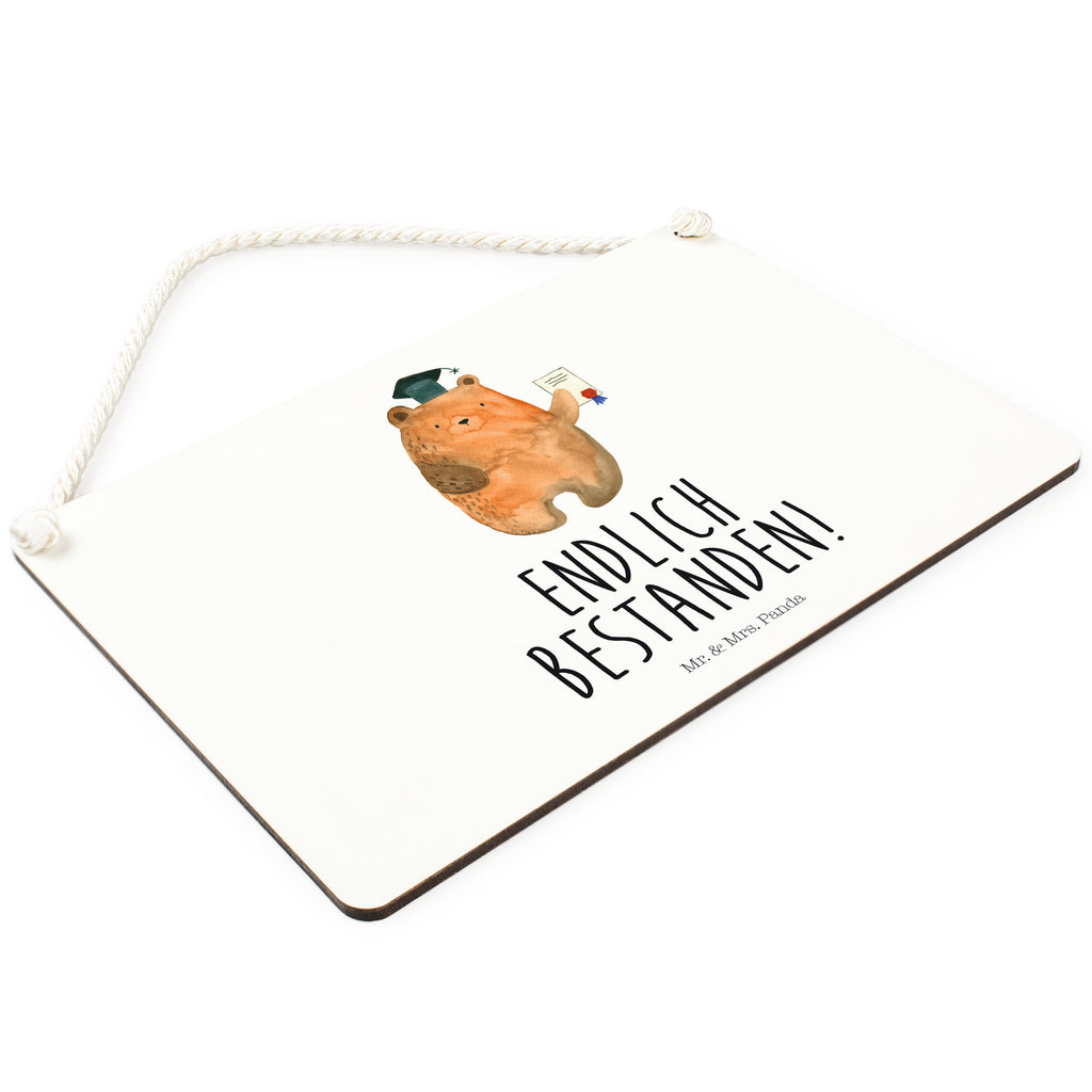 Deko Schild Prüfungsbär Dekoschild, Deko Schild, Schild, Tür Schild, Türschild, Holzschild, Wandschild, Wanddeko, Bär, Teddy, Teddybär, Abitur, Prüfungen, Prüfung bestanden, Abschluss, Zeugnis, Abschlusszeugnis