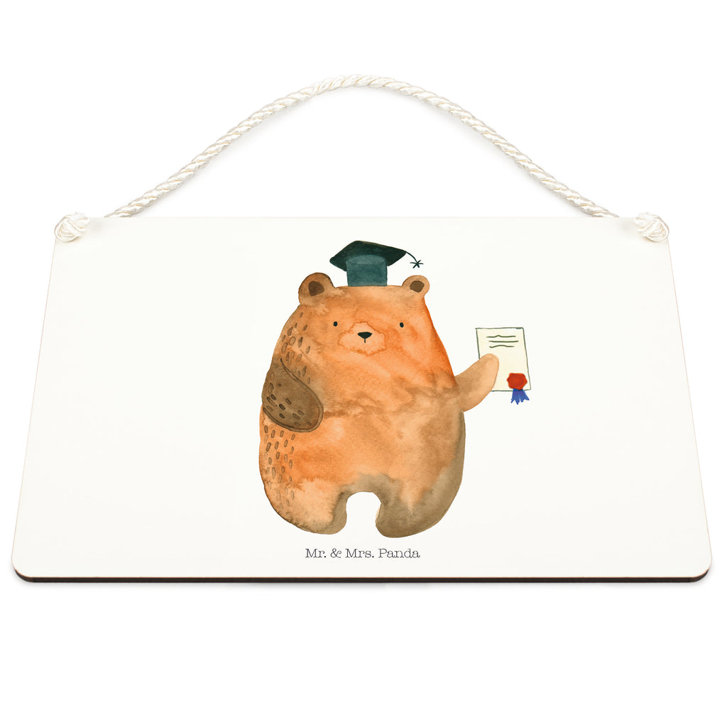 Deko Schild Prüfungsbär Dekoschild, Deko Schild, Schild, Tür Schild, Türschild, Holzschild, Wandschild, Wanddeko, Bär, Teddy, Teddybär, Abitur, Prüfungen, Prüfung bestanden, Abschluss, Zeugnis, Abschlusszeugnis