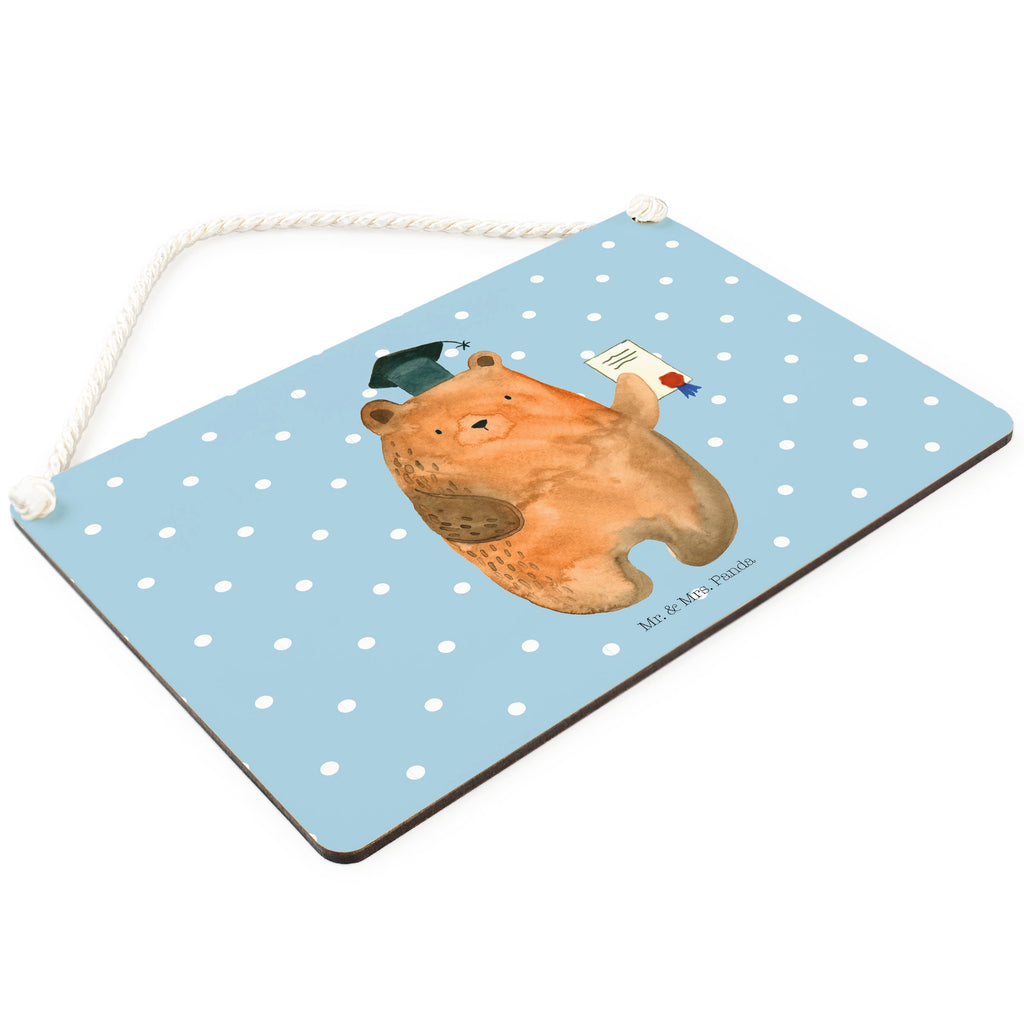 Deko Schild Prüfungsbär Dekoschild, Deko Schild, Schild, Tür Schild, Türschild, Holzschild, Wandschild, Wanddeko, Bär, Teddy, Teddybär, Abitur, Prüfungen, Prüfung bestanden, Abschluss, Zeugnis, Abschlusszeugnis