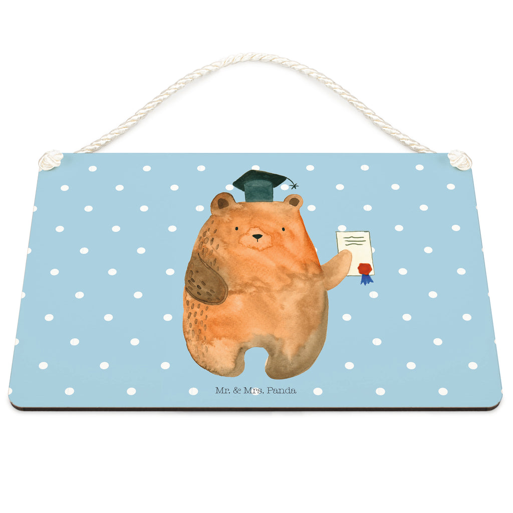 Deko Schild Prüfungsbär Dekoschild, Deko Schild, Schild, Tür Schild, Türschild, Holzschild, Wandschild, Wanddeko, Bär, Teddy, Teddybär, Abitur, Prüfungen, Prüfung bestanden, Abschluss, Zeugnis, Abschlusszeugnis