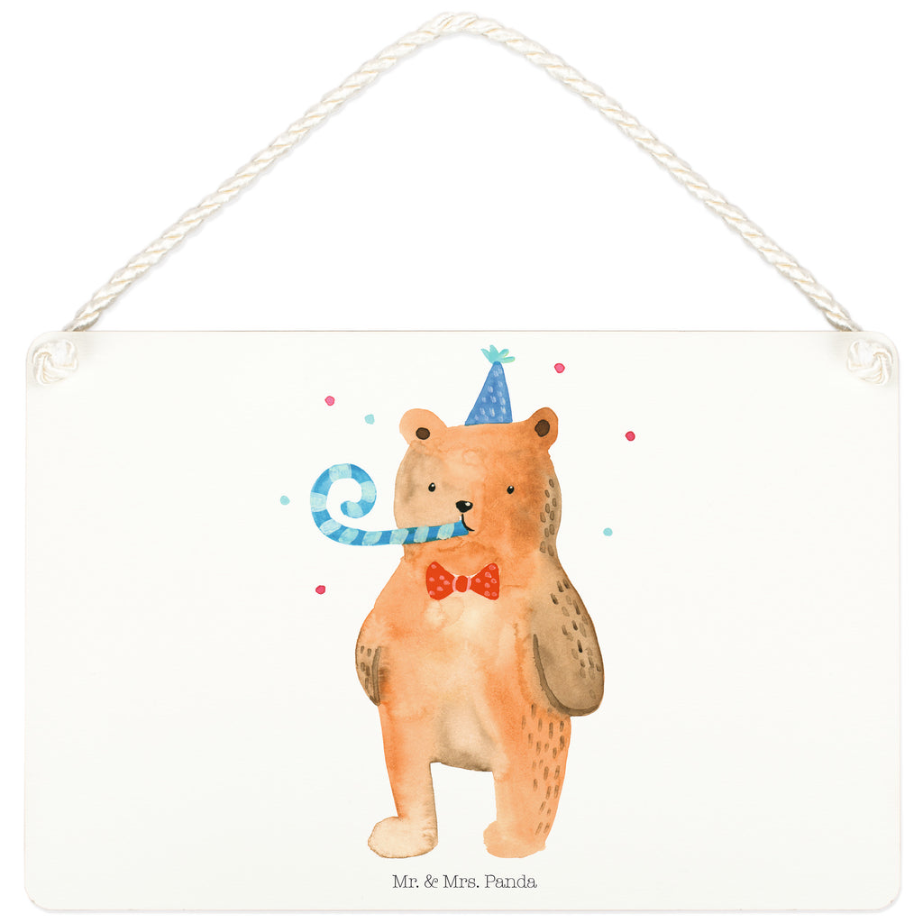 Deko Schild Birthday Bär Happy Birthday, Alles Gute, Glückwunsch, Geburtstag,  Dekoschild, Deko Schild, Schild, Tür Schild, Türschild, Holzschild, Wandschild, Wanddeko  Bär, Teddy, Teddybär