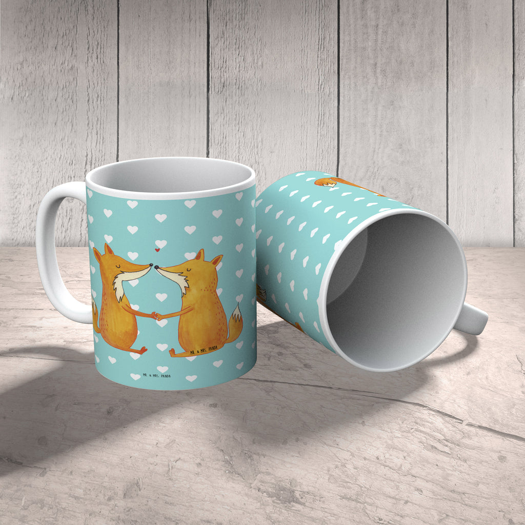 Tasse Füchse Liebe Fuchs, Füchse, Fox, Liebe, Liebespaar, Paar, Partner, Freundin, Freund, Ehe, Verlobte, Ehemann, Ehefrau, Liebesbeweis Becher, Kaffeetasse, Kaffeebecher, Tee, Frühstück, Büro  Fuchs