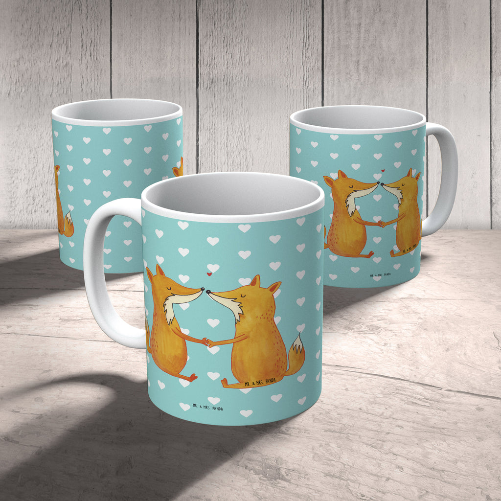Tasse Füchse Liebe Fuchs, Füchse, Fox, Liebe, Liebespaar, Paar, Partner, Freundin, Freund, Ehe, Verlobte, Ehemann, Ehefrau, Liebesbeweis Becher, Kaffeetasse, Kaffeebecher, Tee, Frühstück, Büro  Fuchs