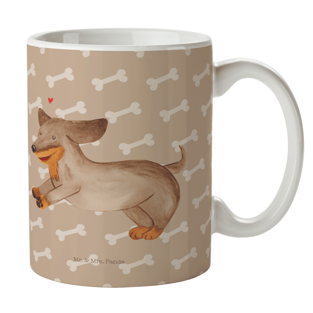 Tasse Hund Dackel fröhlich Hund, Hunde, Dackel, Dachshund, happy dog Becher, Kaffeetasse, Kaffeebecher, Tee, Frühstück, Büro  Hund, Hundemotiv, Haustier, Hunderasse, Tierliebhaber, Hundebesitzer, Sprüche