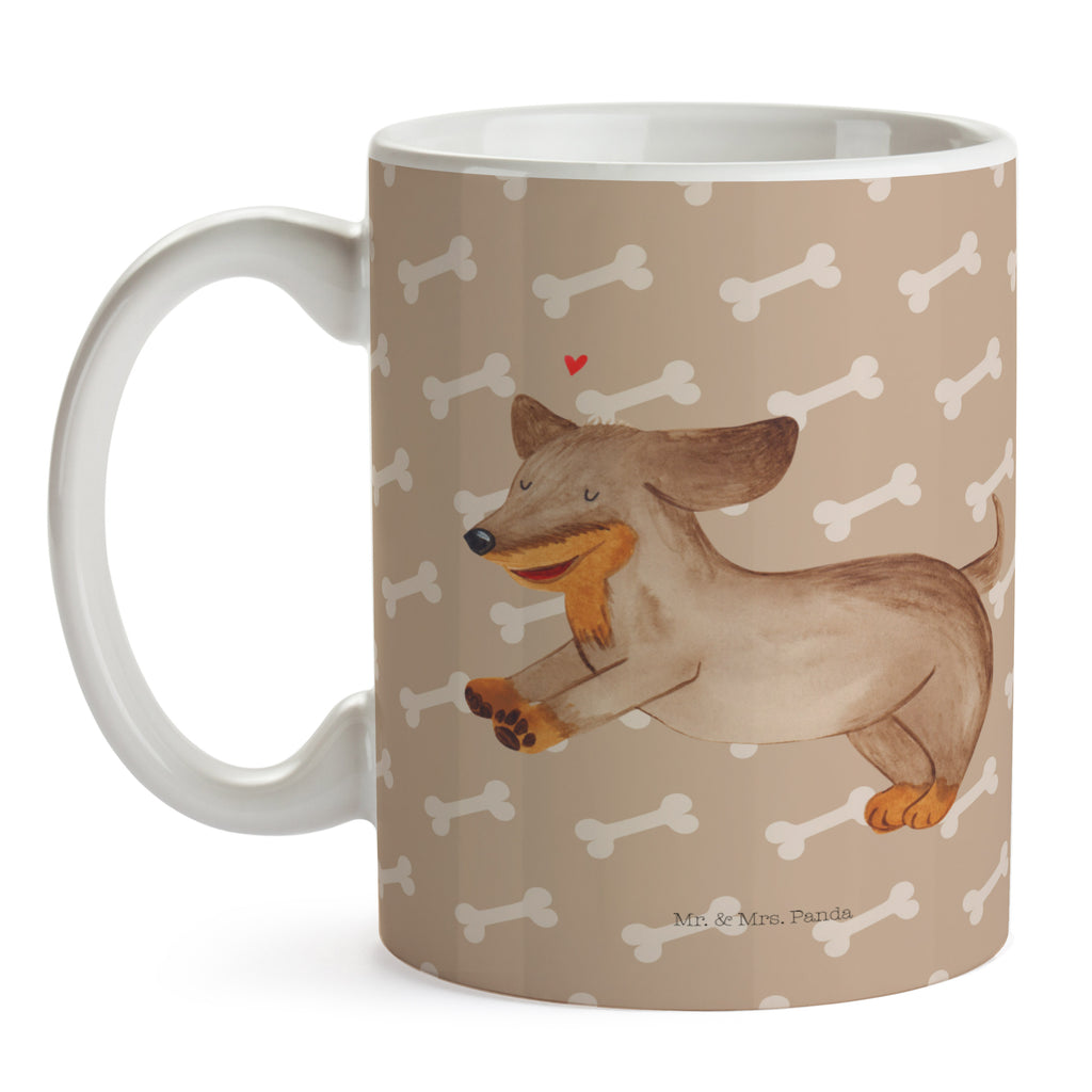 Tasse Hund Dackel fröhlich Hund, Hunde, Dackel, Dachshund, happy dog Becher, Kaffeetasse, Kaffeebecher, Tee, Frühstück, Büro  Hund, Hundemotiv, Haustier, Hunderasse, Tierliebhaber, Hundebesitzer, Sprüche