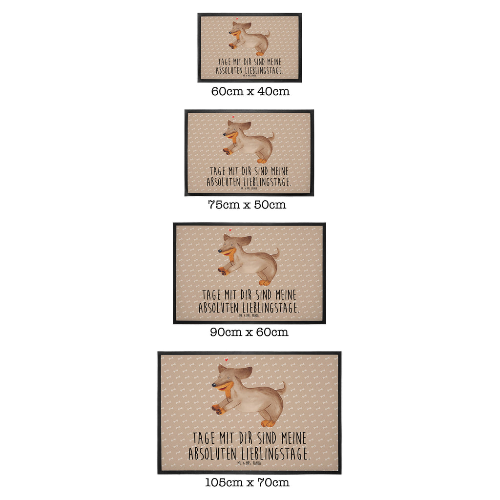 Fußmatte Hund Dackel fröhlich Hund, Hunde, Dackel, Dachshund, happy dog Türvorleger, Schmutzmatte, Fußabtreter, Matte, Schmutzfänger, Fußabstreifer, Schmutzfangmatte, Türmatte, Motivfußmatte,  Haustürmatte, Vorleger  Hund, Hundemotiv, Haustier, Hunderasse, Tierliebhaber, Hundebesitzer, Sprüche