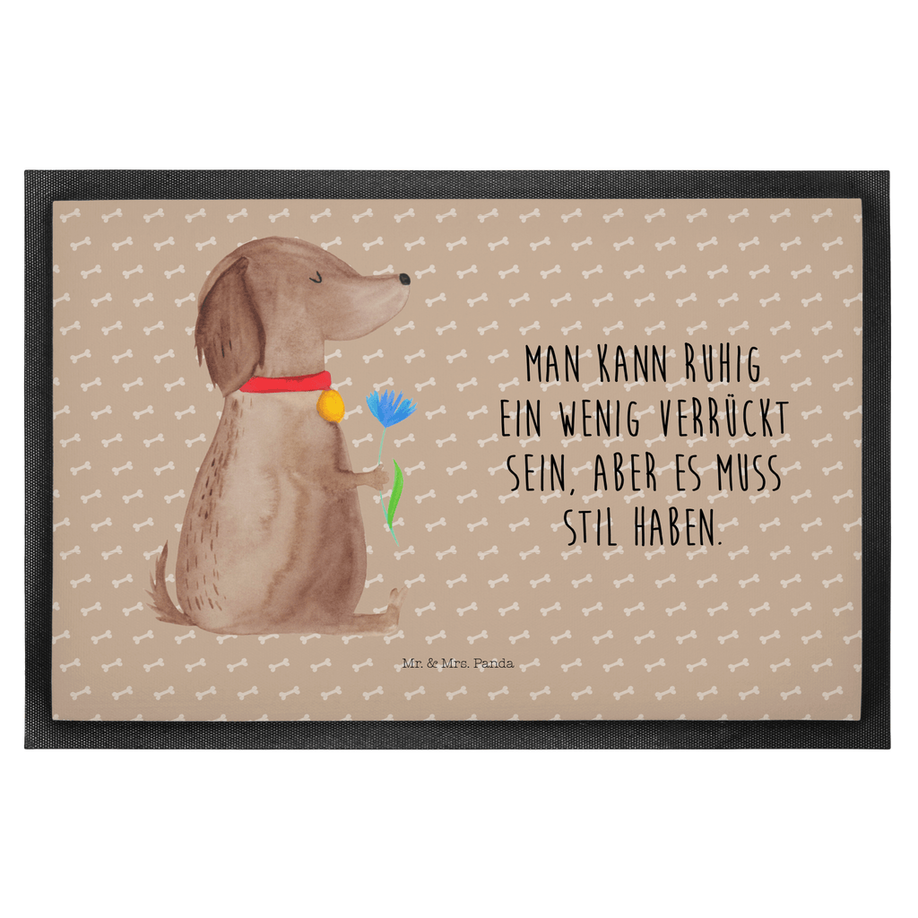 Fußmatte Hund Blume Hund, Hunde, Hundebesitzer, Frauchen, Hundeliebe Türvorleger, Schmutzmatte, Fußabtreter, Matte, Schmutzfänger, Fußabstreifer, Schmutzfangmatte, Türmatte, Motivfußmatte,  Haustürmatte, Vorleger  Hund, Hundemotiv, Haustier, Hunderasse, Tierliebhaber, Hundebesitzer, Sprüche