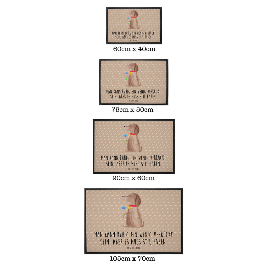 Fußmatte Hund Blume Hund, Hunde, Hundebesitzer, Frauchen, Hundeliebe Türvorleger, Schmutzmatte, Fußabtreter, Matte, Schmutzfänger, Fußabstreifer, Schmutzfangmatte, Türmatte, Motivfußmatte,  Haustürmatte, Vorleger  Hund, Hundemotiv, Haustier, Hunderasse, Tierliebhaber, Hundebesitzer, Sprüche