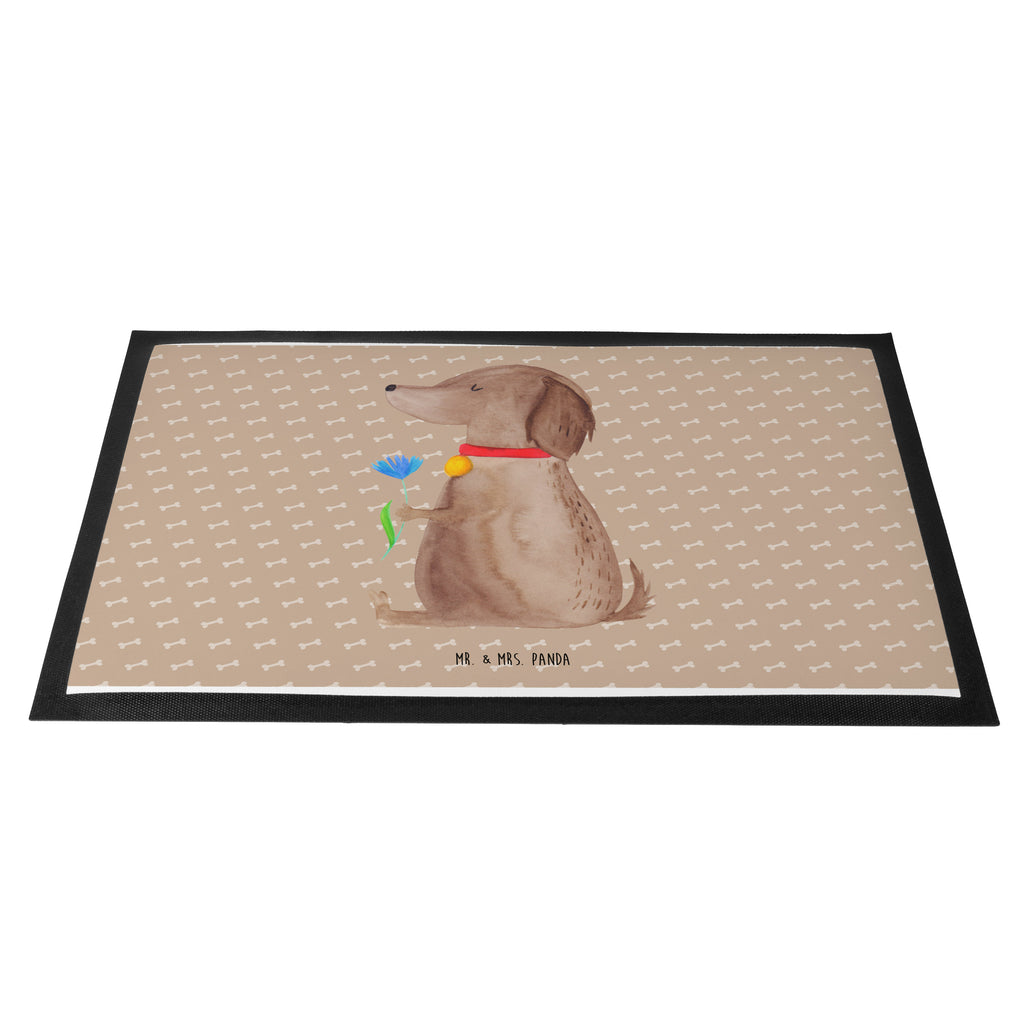 Fußmatte Hund Blume Hund, Hunde, Hundebesitzer, Frauchen, Hundeliebe Türvorleger, Schmutzmatte, Fußabtreter, Matte, Schmutzfänger, Fußabstreifer, Schmutzfangmatte, Türmatte, Motivfußmatte,  Haustürmatte, Vorleger  Hund, Hundemotiv, Haustier, Hunderasse, Tierliebhaber, Hundebesitzer, Sprüche