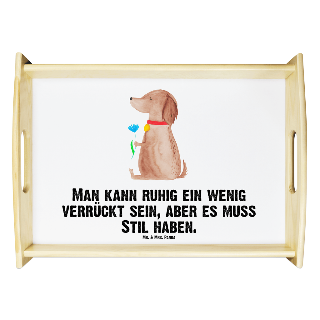 Serviertablett Hund Blume Tablett, Holztablett, Küchentablett, Dekotablett, Frühstückstablett, Hund, Hundemotiv, Haustier, Hunderasse, Tierliebhaber, Hundebesitzer, Sprüche, Hunde, Frauchen, Hundeliebe